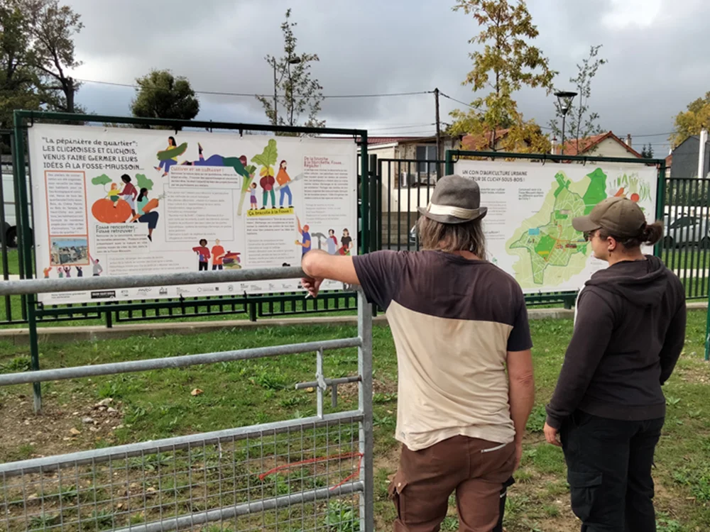 Panneaux et logotype pour le Parc de la Fosse Maussoin à Clichy Sous Bois